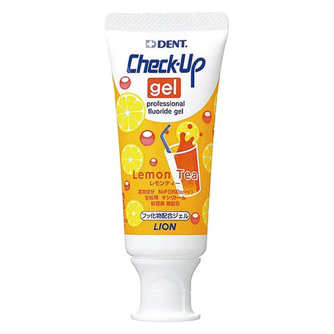 Lion Dent. Check-Up Gel Toothpaste - 60g - Lemon Tea - TODOKU Japan - Japanese Beauty Skin Care and Cosmetics
