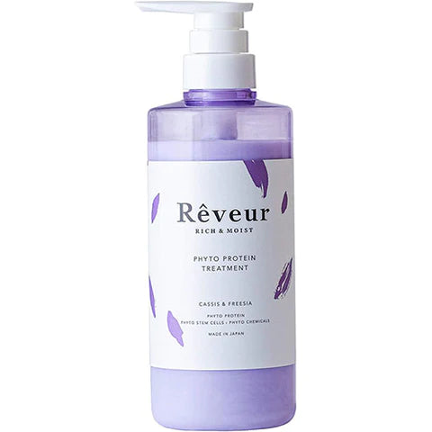 Reveur Rhyto Savon Rich & Moist Hair Treatment 500ml - Cassis & Freesia - TODOKU Japan - Japanese Beauty Skin Care and Cosmetics