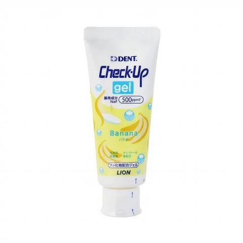 Lion Dent. Check-Up Gel Toothpaste - 60g - Banana - TODOKU Japan - Japanese Beauty Skin Care and Cosmetics