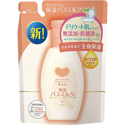 Cow Brand Additive Free Moisturizing Bath Milk 480ml - Refill - TODOKU Japan - Japanese Beauty Skin Care and Cosmetics
