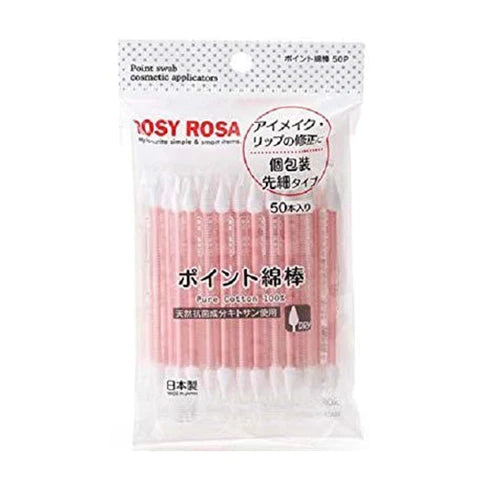Rosy Rosa Point Cotton Swab - 50P - TODOKU Japan - Japanese Beauty Skin Care and Cosmetics