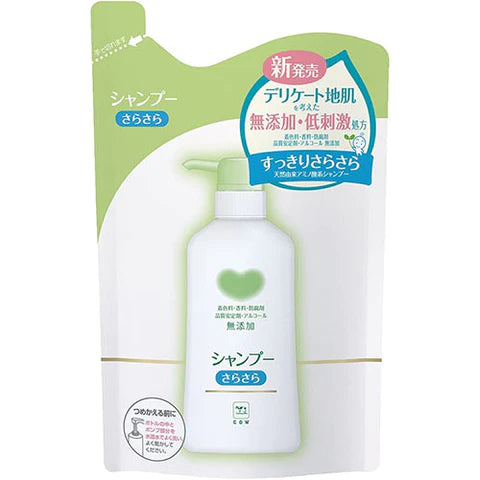 Cow Brand Additive Free Shampoo Smooth 380ml - Refill - TODOKU Japan - Japanese Beauty Skin Care and Cosmetics