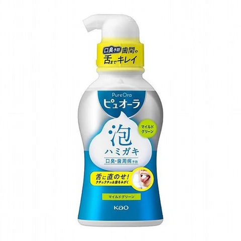 Kao Pyuora Foam Toothpaste - 190ml - Mild Green - TODOKU Japan - Japanese Beauty Skin Care and Cosmetics
