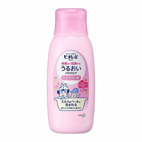 Biore U Moisturizing Bath Milk 600ml - Rose - TODOKU Japan - Japanese Beauty Skin Care and Cosmetics