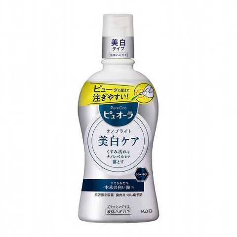 Kao Pyuora Nano Bright Liquid Toothpaste - 400ml - TODOKU Japan - Japanese Beauty Skin Care and Cosmetics