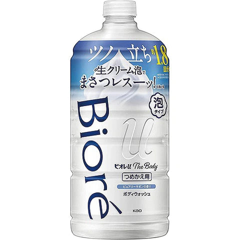 Biore U The Body Foam Body Wash - Refill - 780ml - Purely Sabon - TODOKU Japan - Japanese Beauty Skin Care and Cosmetics