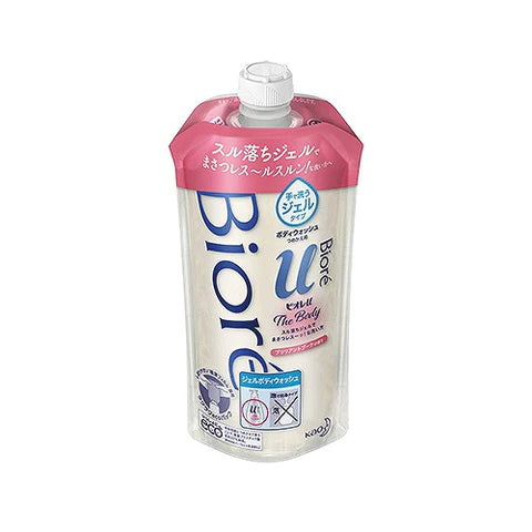 Biore U The Body Gel Body Wash - Refill - 340ml - Brilliant Bouquet - TODOKU Japan - Japanese Beauty Skin Care and Cosmetics