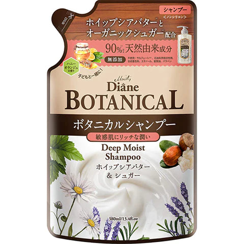 Moist Diane Botanical Hair Shampoo 380ml - Deep Moist - Refill - TODOKU Japan - Japanese Beauty Skin Care and Cosmetics