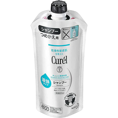 Kao Curel Shampoo Pump - 340ml - Refill - TODOKU Japan - Japanese Beauty Skin Care and Cosmetics