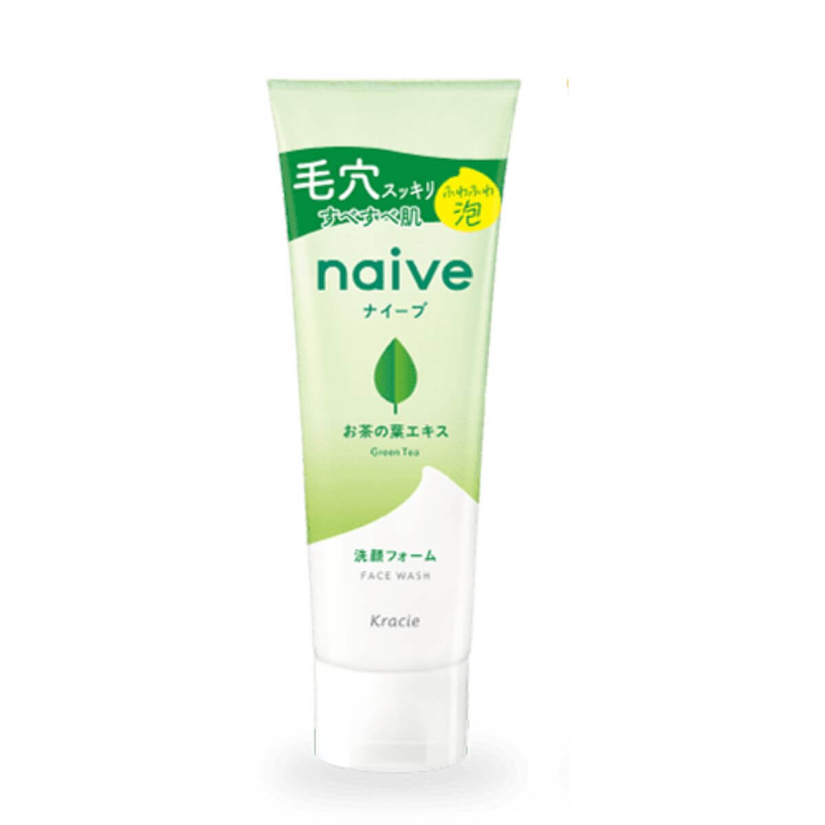 Kracie naive Facial Wash Clear Pores Contains Tea Leaf Extract - 130g
