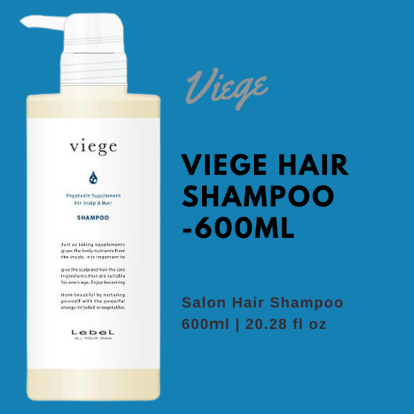 Lebel Viege Shampoo - 600ml - TODOKU Japan - Japanese Beauty Skin Care and Cosmetics