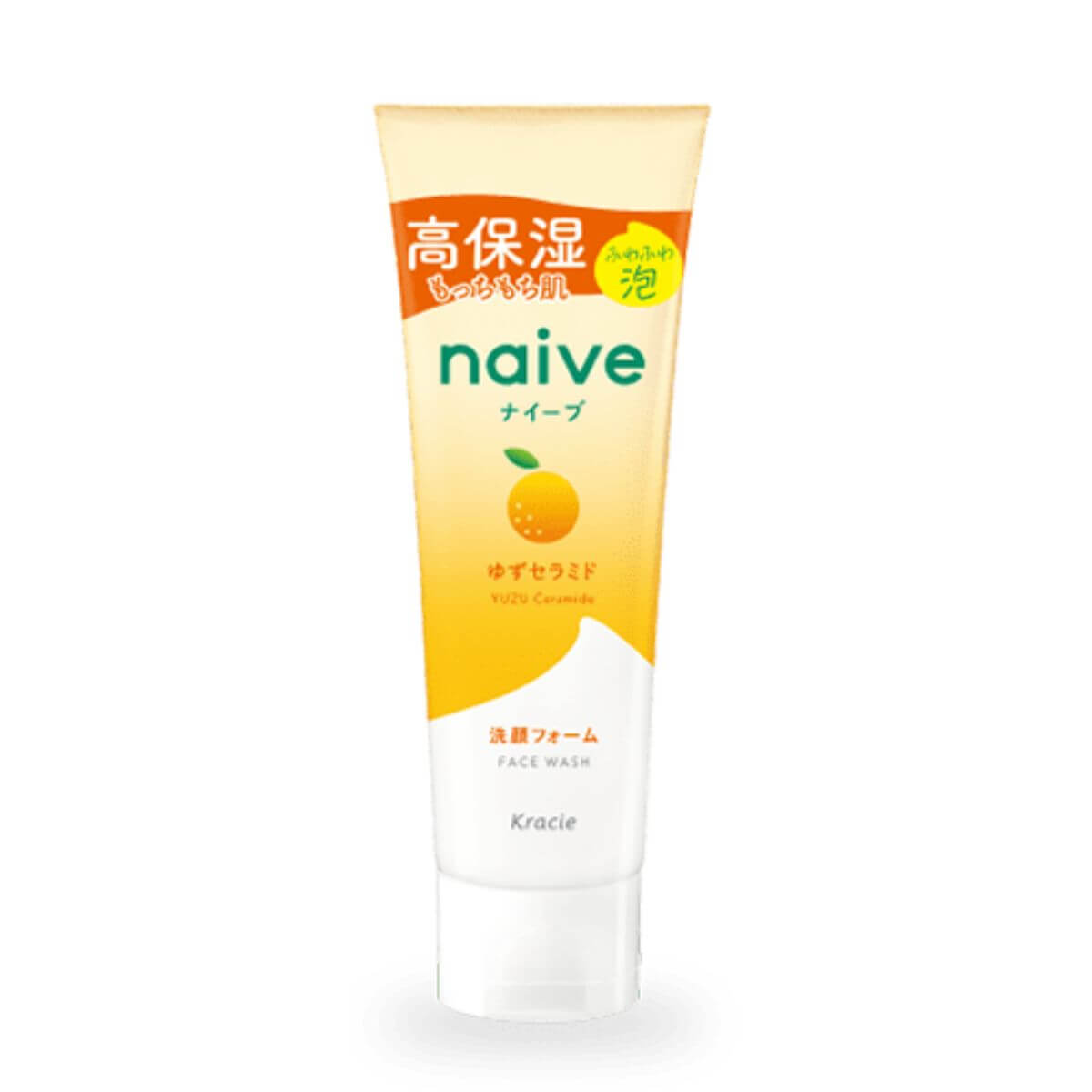 Kracie naive Facial Ｗash Very Moisturizing Yuzu Ceramide Combination - 130g