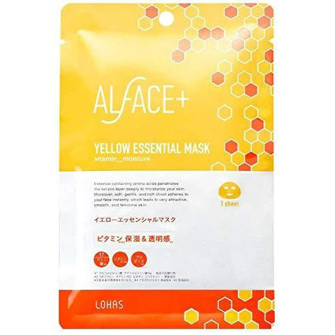 Alface Yellow Essential Mask 1 Sheets - TODOKU Japan - Japanese Beauty Skin Care and Cosmetics