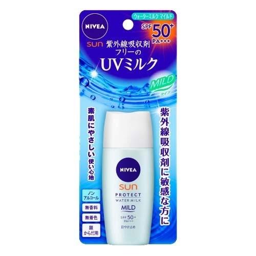 Nivea UV Protect Water Milk Mild SPF50+/PA+++ - 30ml - TODOKU Japan - Japanese Beauty Skin Care and Cosmetics