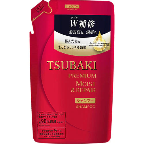 Shiseido Tsubaki Premium Moist Shampoo - Refill 330ml - TODOKU Japan - Japanese Beauty Skin Care and Cosmetics