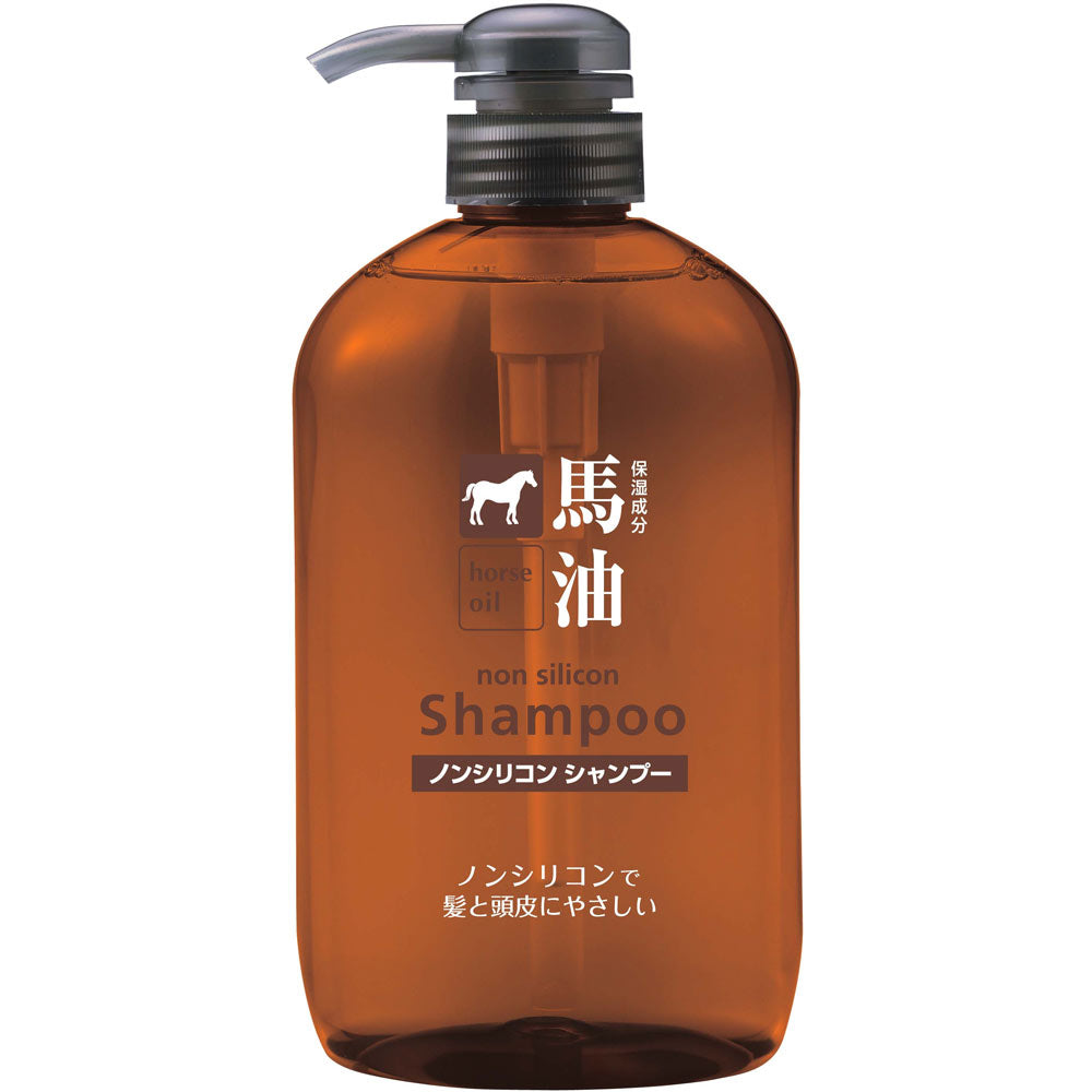 Kumano Cosmetics Horse Oil Hair Shampoo - 600ml - TODOKU Japan - Japanese Beauty Skin Care and Cosmetics