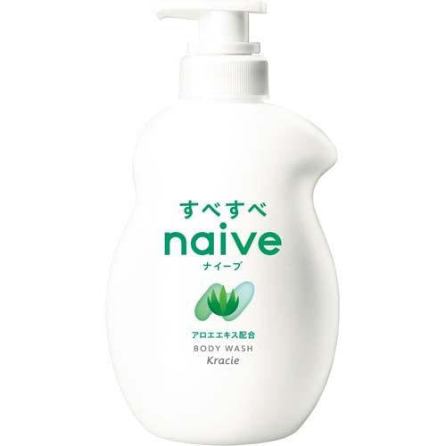 Naive Body Soap Liquid Type With Aloe Extract - 530ml - TODOKU Japan - Japanese Beauty Skin Care and Cosmetics