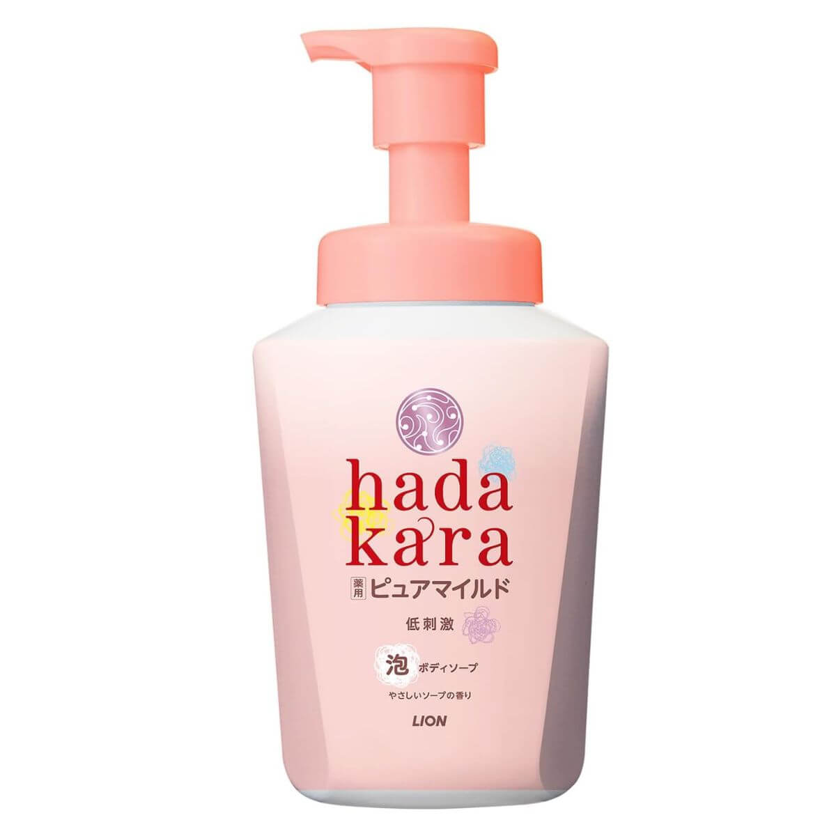 Hadakara Foaming Body Soap Medicated Pure Mild 550ml - Gentle Soap Scent