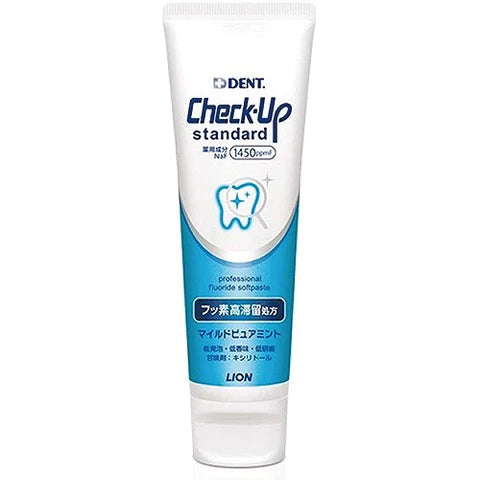 Lion Dent. Check-Up Standard Toothpaste - 135g - Mild Pure Mint - TODOKU Japan - Japanese Beauty Skin Care and Cosmetics