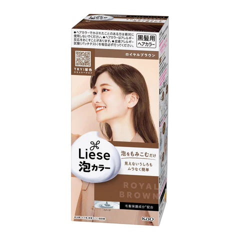 Liese Kao Bubble Hair Color Prettia - Royal Brown - TODOKU Japan - Japanese Beauty Skin Care and Cosmetics