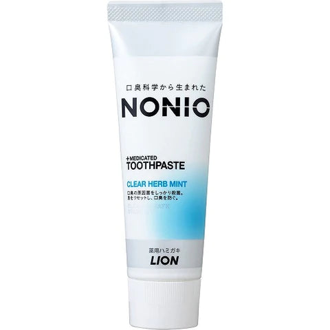 Lion Nonio Tooth Paste 130g - Clear Herb Mint - TODOKU Japan - Japanese Beauty Skin Care and Cosmetics