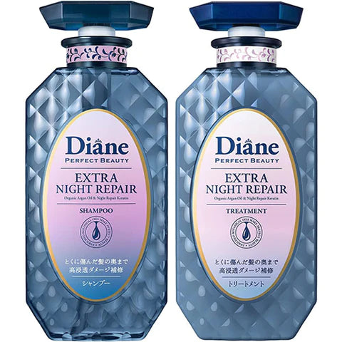 Moist Diane Perfect Beauty Extra Night Repair Shampoo & Treatment Set 450ml - TODOKU Japan - Japanese Beauty Skin Care and Cosmetics