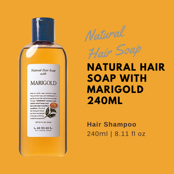 Lebel Natural Hair Soap Marigold - 240ml - TODOKU Japan - Japanese Beauty Skin Care and Cosmetics