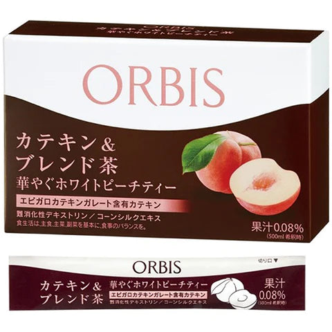 Orbis Inner Care Diet Tea Catechin & Blend Tea 3.5g x 20pcs - White Peach - TODOKU Japan - Japanese Beauty Skin Care and Cosmetics