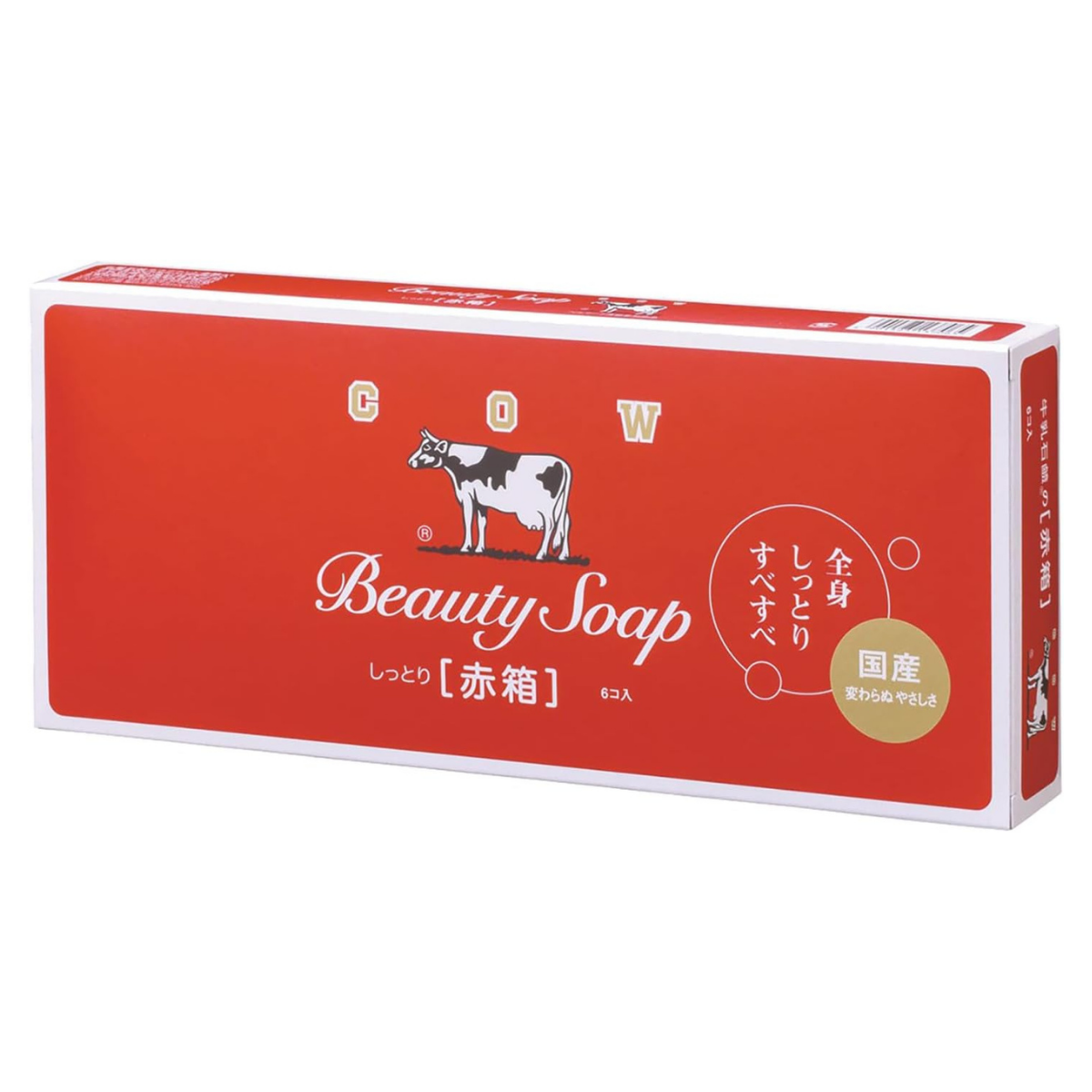 Cow Brand Soap Red Box 90g - 6 pcs