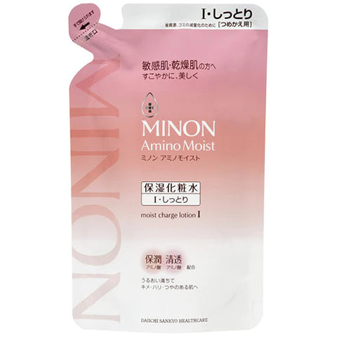 Minon Amino Moist Moist Charge Lotion 1- Moist Type - 130ml - Refill - TODOKU Japan - Japanese Beauty Skin Care and Cosmetics