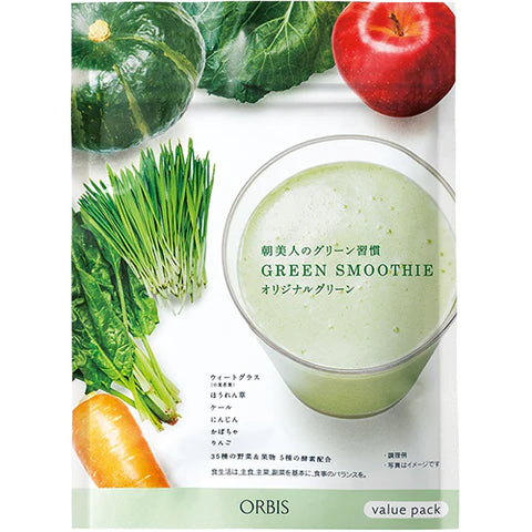 Orbis Inner Care Smoothie Drinks Morning Beauty's Green Habit Big Bag 205g - Original Green - TODOKU Japan - Japanese Beauty Skin Care and Cosmetics
