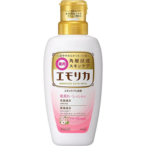 Kao Emorika Medicated Skin Care Bath Salts - Floral - TODOKU Japan - Japanese Beauty Skin Care and Cosmetics
