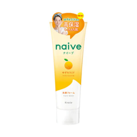 Naive Facial Wash Very Moisturizing Yuzu Ceramide Combination - 130g - TODOKU Japan - Japanese Beauty Skin Care and Cosmetics