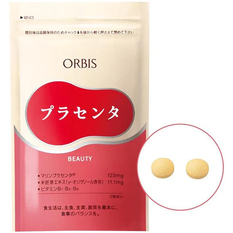 Orbis Supplement Placenta 240 mg x 60 grains - TODOKU Japan - Japanese Beauty Skin Care and Cosmetics