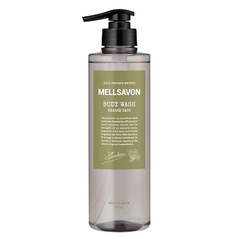 Mellsavon Body Wash Grasse Days 460ml - Clear Type - TODOKU Japan - Japanese Beauty Skin Care and Cosmetics