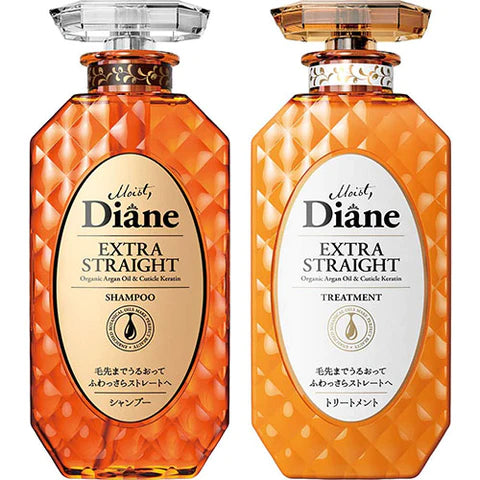Moist Diane Perfect Beauty Extra Straight Shampoo & Treatment Set 450ml - Floral Scent - TODOKU Japan - Japanese Beauty Skin Care and Cosmetics