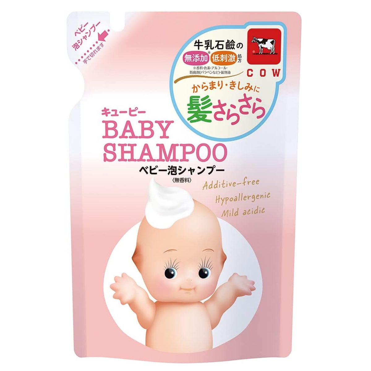 Cow Brand Kewpie Baby Shampoo Foam Type Refill - 300mL