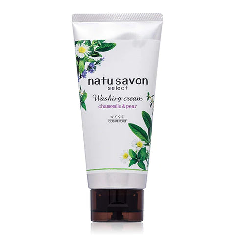 Kose Cosmeport Softymo Natu Savon Select Washing Cream - 130g - White - TODOKU Japan - Japanese Beauty Skin Care and Cosmetics