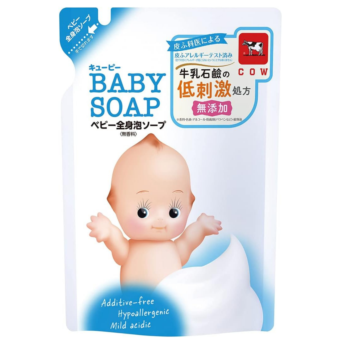 Cow Brand Kewpie Baby Whole Body Soap Foam Type Refill - 350mL