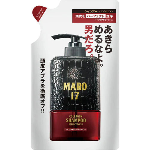 Maro 17 Scalp Collagen Shampoo - Perfect Wash  Refill - 300ml - TODOKU Japan - Japanese Beauty Skin Care and Cosmetics