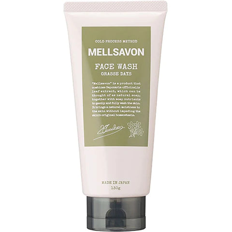 Mellsavon Face Wash Grasse Days 130ml - Clear Type - TODOKU Japan - Japanese Beauty Skin Care and Cosmetics