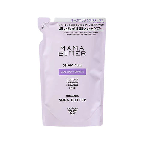 Mama Butter Shampoo Refill  400ml - Lavender & Orenge - TODOKU Japan - Japanese Beauty Skin Care and Cosmetics