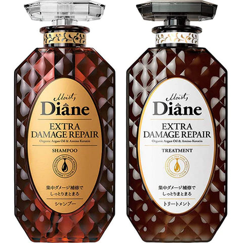 Moist Diane Perfect Beauty Extra Damage Repair Shampoo & Treatment Set 450ml - Floral Berry Scent - TODOKU Japan - Japanese Beauty Skin Care and Cosmetics