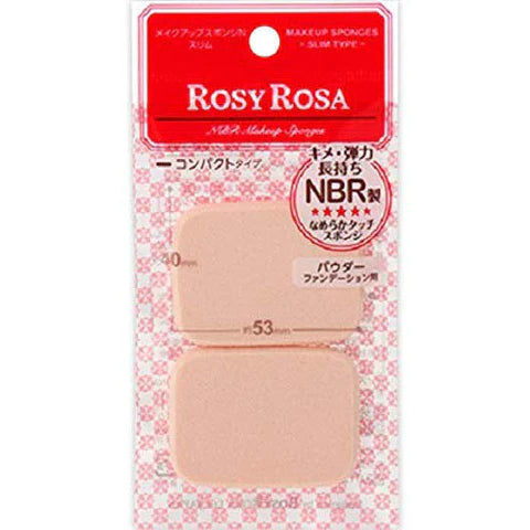 Rosy Rosa Makeup Sponge N - Slim - 2P - TODOKU Japan - Japanese Beauty Skin Care and Cosmetics