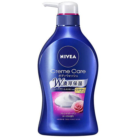 Nivea Cream Care Body Wash 480ml - French Garden Rose - TODOKU Japan - Japanese Beauty Skin Care and Cosmetics
