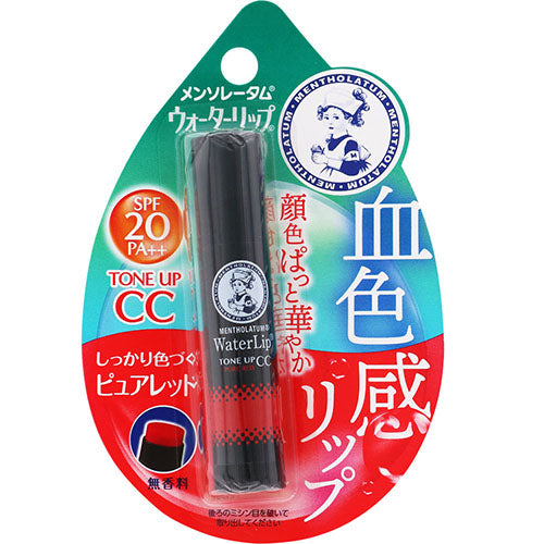 Rohto Mentholatum Water Lip Tone Up CC - 4.5g - Pure Red - TODOKU Japan - Japanese Beauty Skin Care and Cosmetics