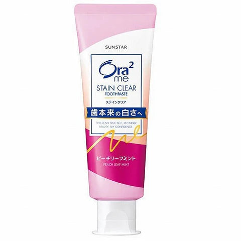 Ora2 Me Toothpaste Sunstar Stain Clear Paste 130g - Peach Leaf Mint - TODOKU Japan - Japanese Beauty Skin Care and Cosmetics