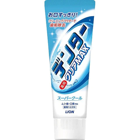Lion Dentor Clear Max Toothpaste - 140g - Super Cool - TODOKU Japan - Japanese Beauty Skin Care and Cosmetics