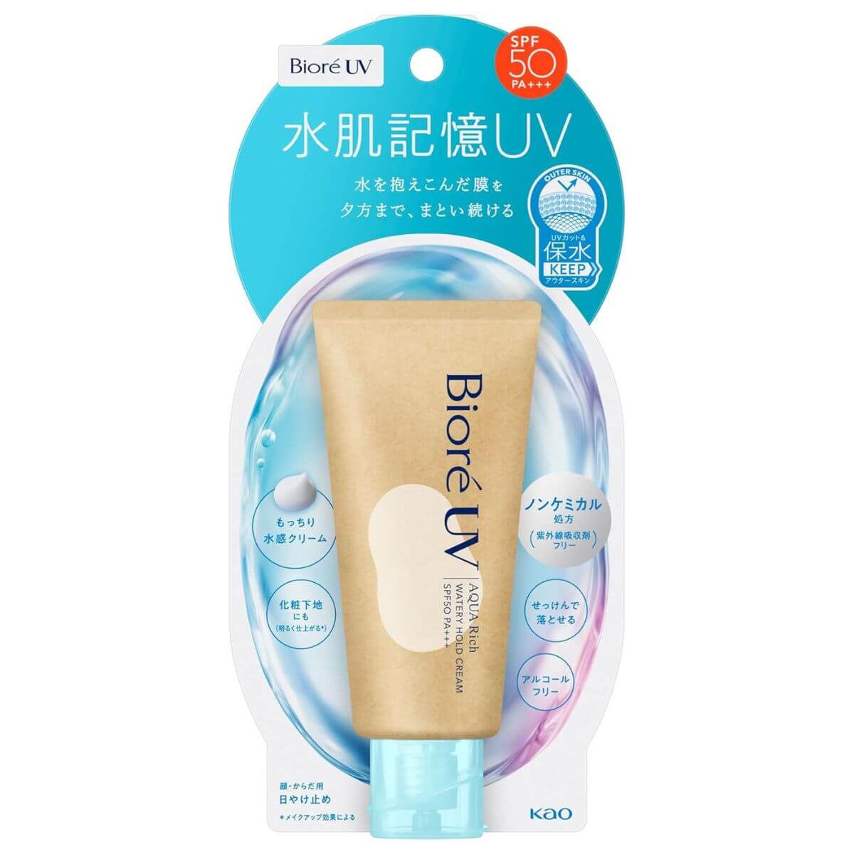 Biore UV Aqua Rich Watery Hold Cream SPF50 / PA +++ 50g