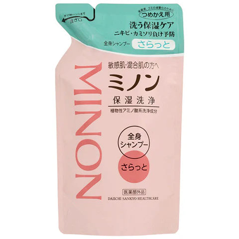 Minon Full Body Shampoo - 380ml - Refill - Smoothly - TODOKU Japan - Japanese Beauty Skin Care and Cosmetics